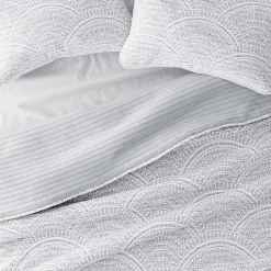 Kirklands Home Gray Scalloped Reversible 2-pc. Twin Quilt Set Hot