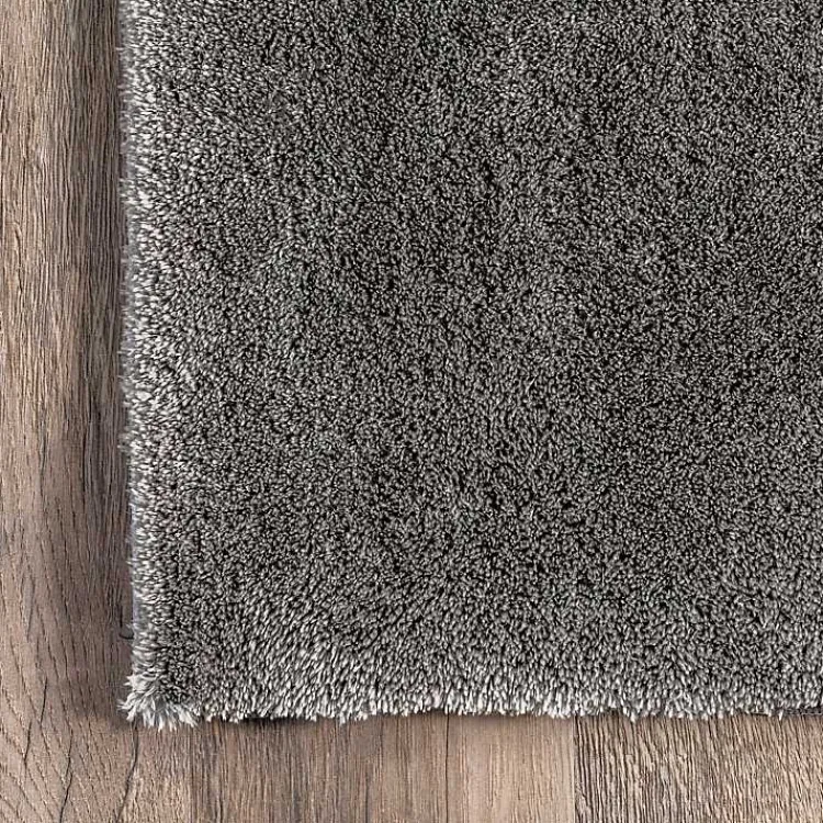 Kirklands Home Shag Washable Area Rug, 5x8 Gray Clearance