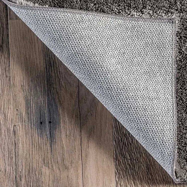 Kirklands Home Shag Washable Area Rug, 5x8 Gray Clearance