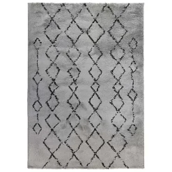 Kirklands Home Striped Diamond Area Rug, 5x8 Gray Sale