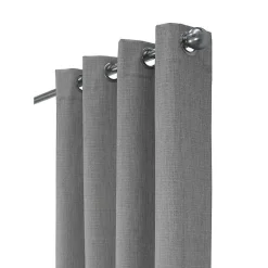 Kirklands Home Thatched Blackout Curtain Panel, 108 in. Gray New