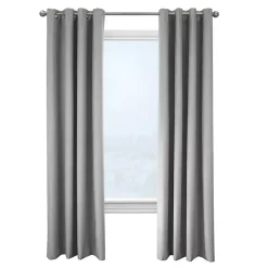 Kirklands Home Thatched Blackout Curtain Panel, 95 in. Gray Discount