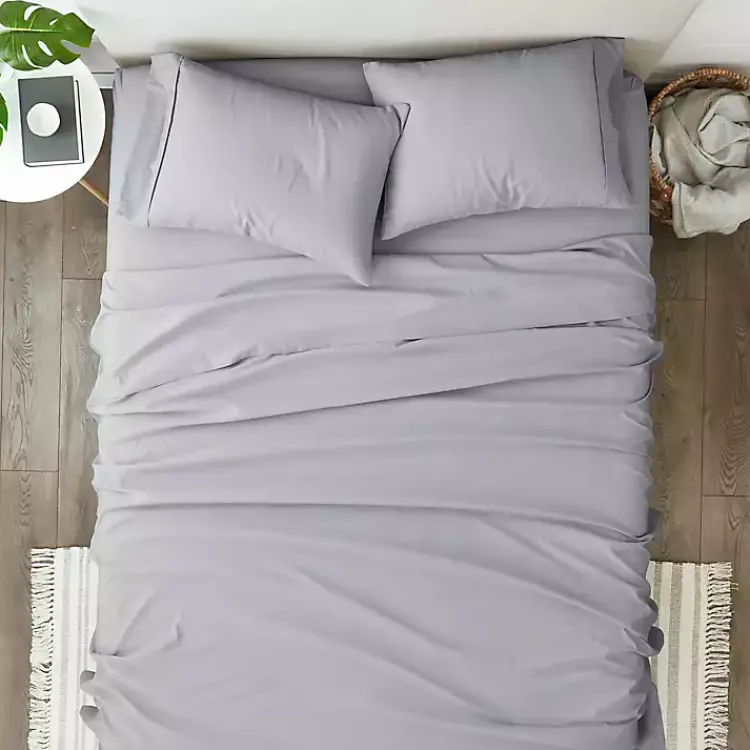 Kirklands Home Ultra Soft 4-pc. Queen Sheet Set Gray