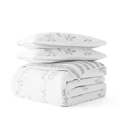 Kirklands Home Gray Vines Reversible 2-pc. Twin Quilt Set Sale