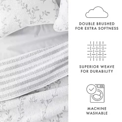 Kirklands Home Gray Vines Reversible 2-pc. Twin Quilt Set Sale