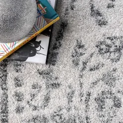 Kirklands Home Gray Vintage Distressed Area Rug, 12x18 Discount