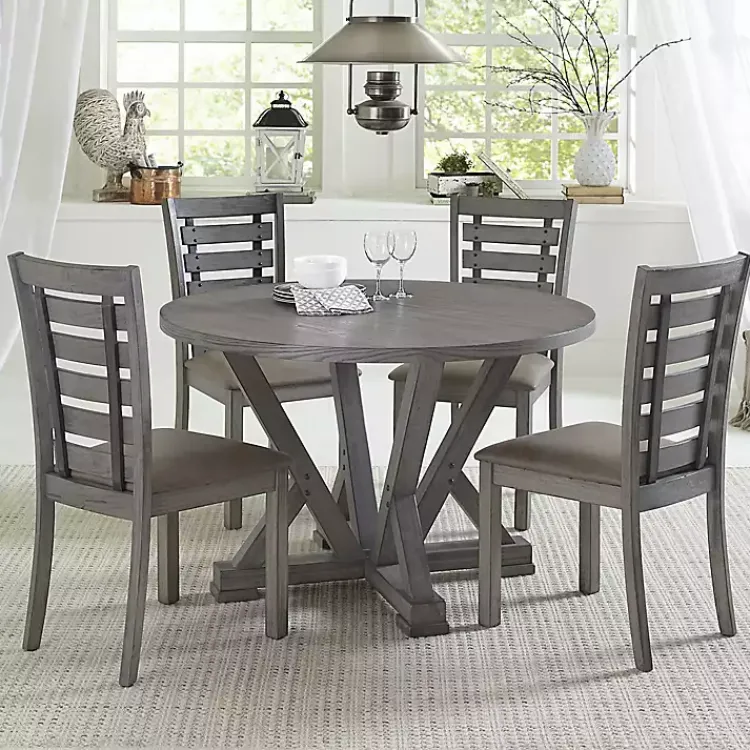 Kirklands Home Wooden Fiji Dining Chairs, Set of 2 Gray Sale
