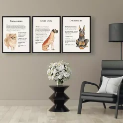 Kirklands Home Great Dane Facts Framed Wall Plaque