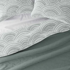 Kirklands Home Green Scalloped Reversible 3-pc. Queen Quilt Set Clearance