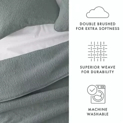 Kirklands Home Stitched Floral 3-pc. Queen Quilt Set Green Outlet