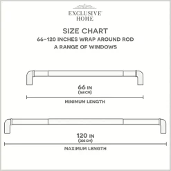 Kirklands Home Gunmetal Hyde Wrap Around Curtain Rod, 120 in. Hot
