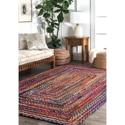 Kirklands Home Hand Braided Tammara Area Rug, 5x8 Multi Best