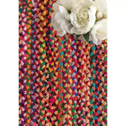 Kirklands Home Hand Braided Tammara Area Rug, 8x10 Multi Clearance