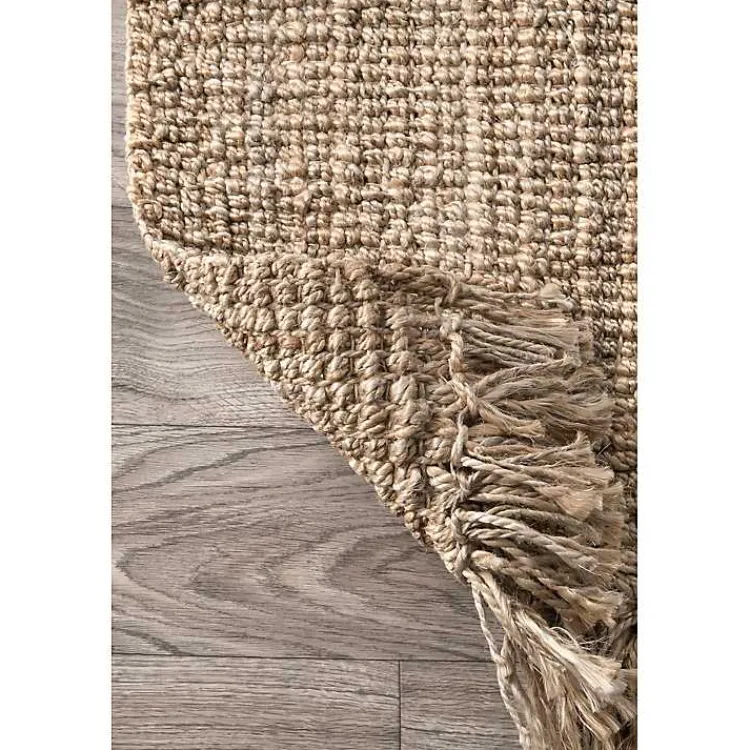 Kirklands Home Hand Woven Chunky Loop Jute Caspar Area Rug, 4x6 Tan Sale