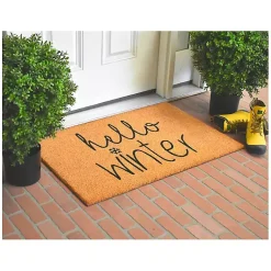 Kirklands Home Hello Winter Coir Doormat Best
