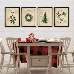 Christmas Art & Wall Decor>Kirklands Home Holiday Holly Framed Christmas Art Print