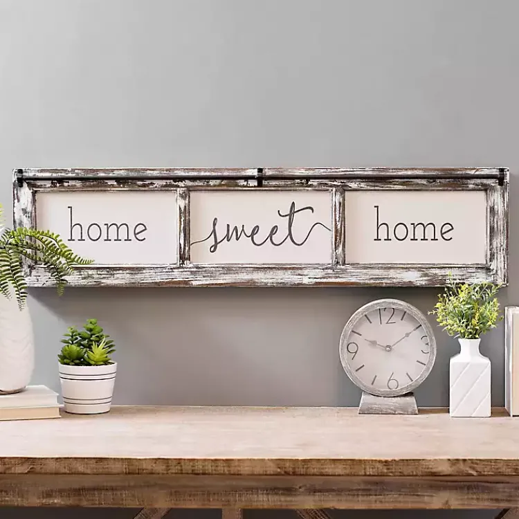 Kirklands Home Home Sweet Home Rustic Door Frame Wood Wall Plaque Clearance