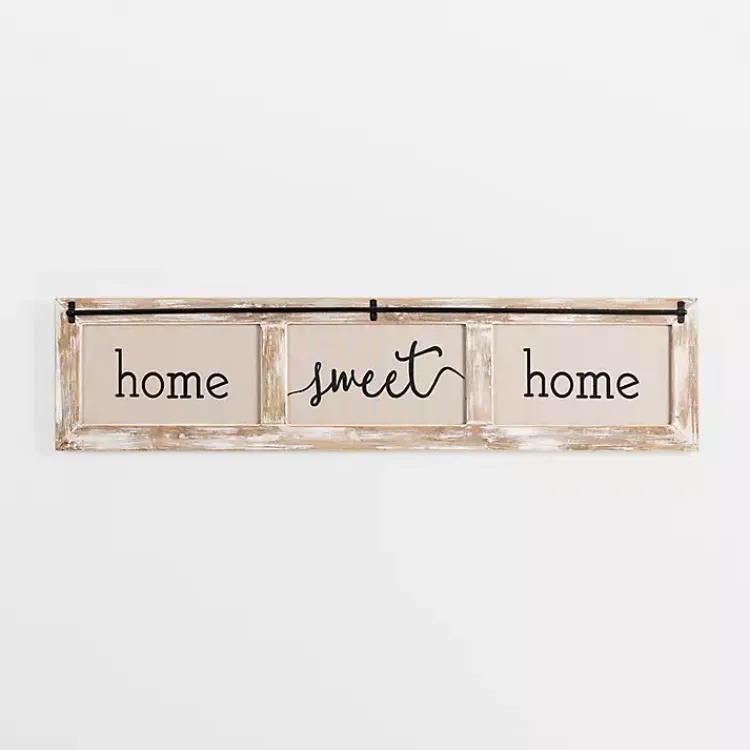 Kirklands Home Home Sweet Home Rustic Door Frame Wood Wall Plaque Clearance