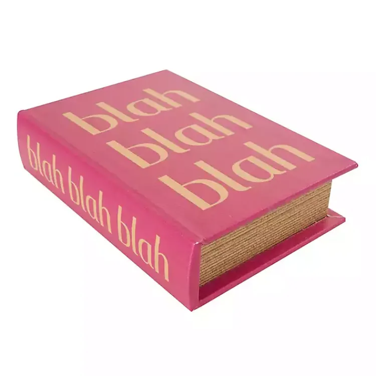 Baskets & Boxes>Kirklands Home Hot Pink Ooh La La Book Boxes, Set of 3