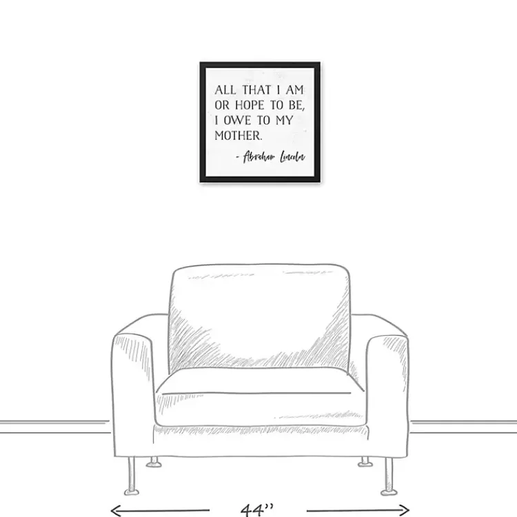 Kirklands Home I Owe to My Mother Framed Canvas Art Print Online