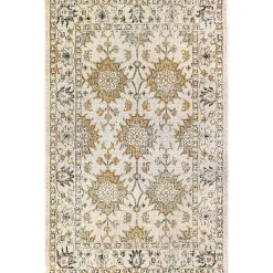 Kirklands Home Irene Yellow Daffodil Outdoor Area Rug, 4x7 Sale