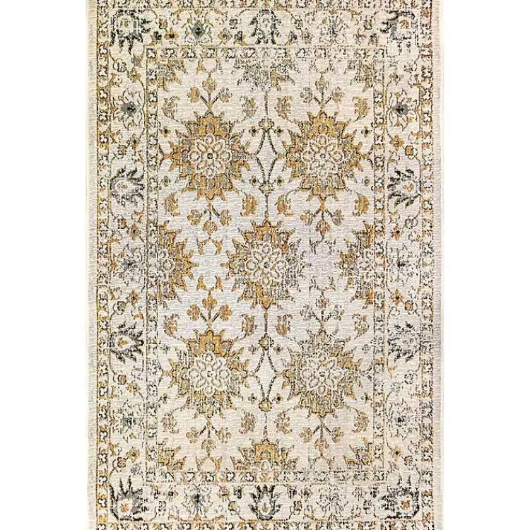 Kirklands Home Irene Yellow Daffodil Outdoor Area Rug, 6x9 Sale