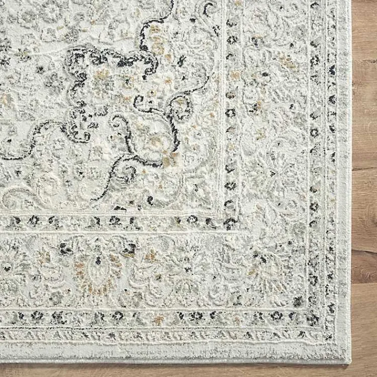 Kirklands Home Isabella Gray and Ivory Area Rug, 4x6 Sale