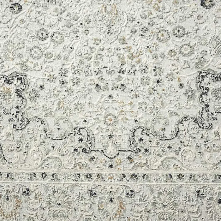 Kirklands Home Isabella Gray and Ivory Area Rug, 4x6 Sale