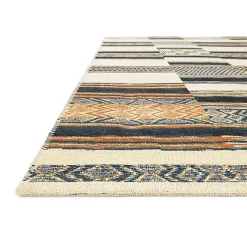 Kirklands Home Ivory and colored Tribal Outdoor Rug, 5x7 Multi Hot