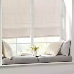 Kirklands Home Basketweave Cordless Roman Shade, 35 in. Ivory Hot