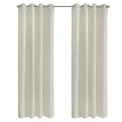 Kirklands Home Boucle Sheer Single Curtain Panel, 84 in. Ivory Sale