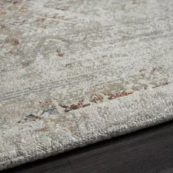 Kirklands Home Distressed Medallion Washable Area Rug, 7x9 Ivory Clearance