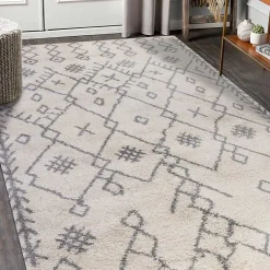 Kirklands Home Geometric Area Rug, 5x8 Ivory Sale