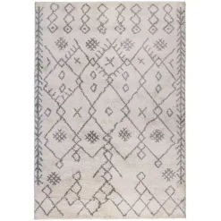 Kirklands Home Geometric Area Rug, 8x10 Ivory Best