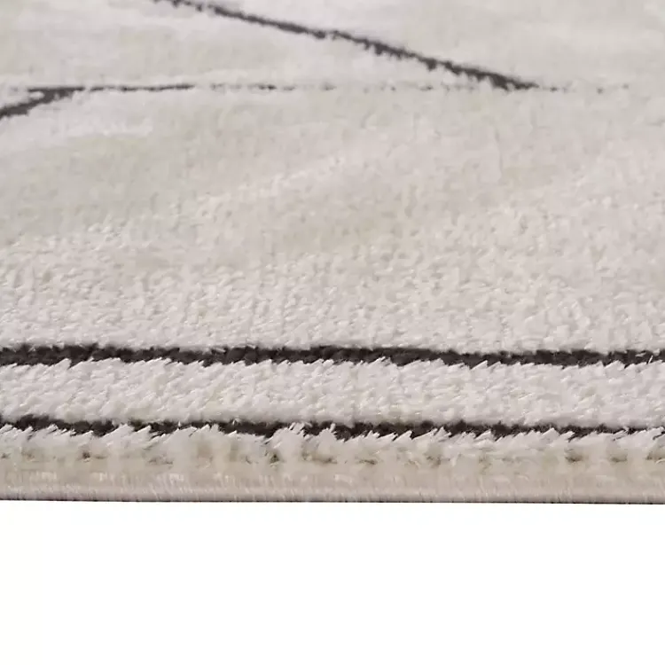 Kirklands Home Ivory Moroccan Area Rug, 5x7 Clearance