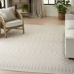 Kirklands Home Moroccan Washable Area Rug, 7x10 Ivory Outlet