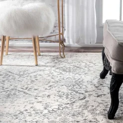Kirklands Home Ivory Odell Vintage Area Rug, 4x6 Discount