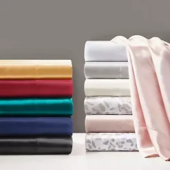 Kirklands Home Satin Standard 2-pc. Pillow Case Set Ivory New