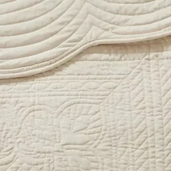 Kirklands Home Scalloped Monica 3-pc. King Coverlet Set Ivory Online