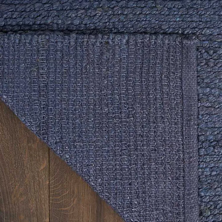 Kirklands Home Jaxon Navy Natural Jute Area Rug, 8x10 Blue Clearance