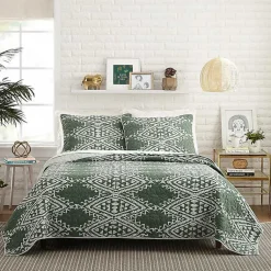 Kirklands Home Justina Blakeney Aisha King Quilt Set Green Hot