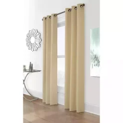 Kirklands Home Khaki Room Darkening Curtain Panel Set, 54 in. Tan