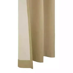 Kirklands Home Khaki Room Darkening Curtain Panel Set, 72 in. Tan Clearance
