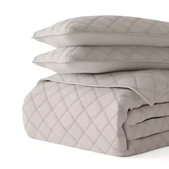 Kirklands Home Latte Stitched Diamond 2-pc. Twin Quilt Set Tan Discount
