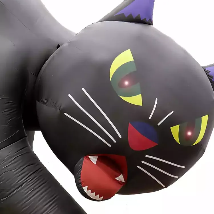 Halloween>Kirklands Home LED Cat Halloween Inflatable, 20 ft. Black