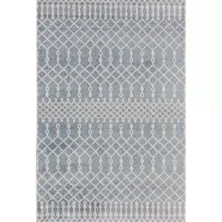 Kirklands Home Light Moroccan Washable Area Rug, 3x5 Blue Discount