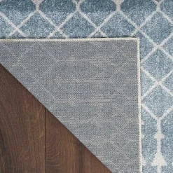 Kirklands Home Light Moroccan Washable Area Rug, 4x6 Blue Discount