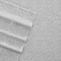 Kirklands Home Light Chambray 4-Pc. King Bed Sheet Set Gray Outlet