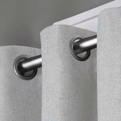 Kirklands Home Light Lila Curtain Panel Set, 108 in. Gray Outlet