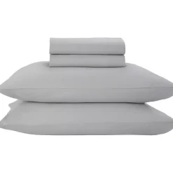 Kirklands Home Light Microfiber 4-pc. Queen Sheet Set Gray Outlet